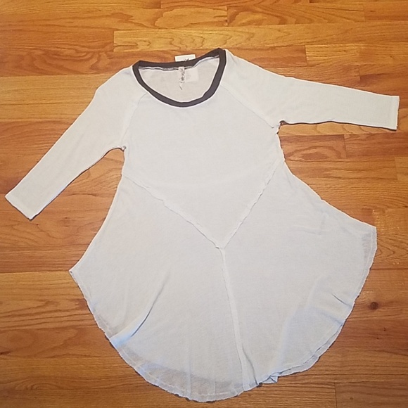 Free People Tops - Free People Weekend Layering  3/4 Sleeve White Top